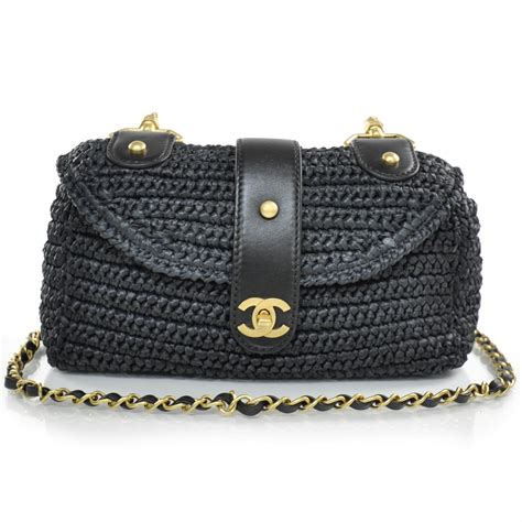 chanel straw raffia bag.